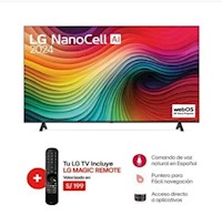Televisor LG 75” NanoCell UHD 4K Smart 75NANO80TSA (2024)